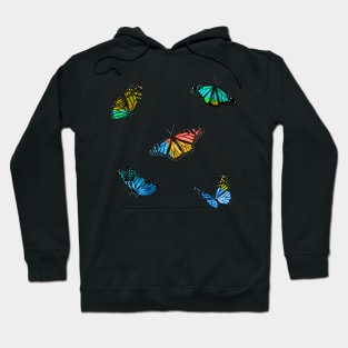 Colourblock Butterflies Sticker Pack Hoodie